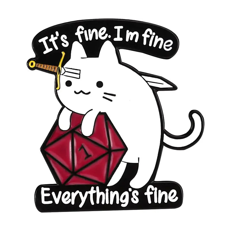 Anstecker " It´s fine - I am fine "