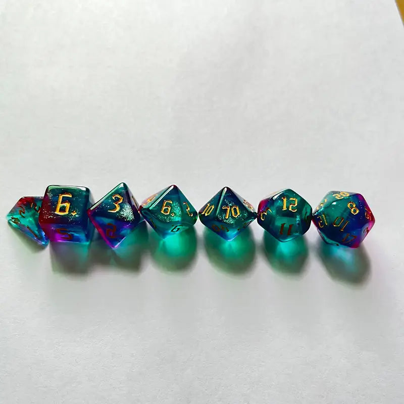 Chamäleon Wizard Würfelset | 7-teiliges Diceset