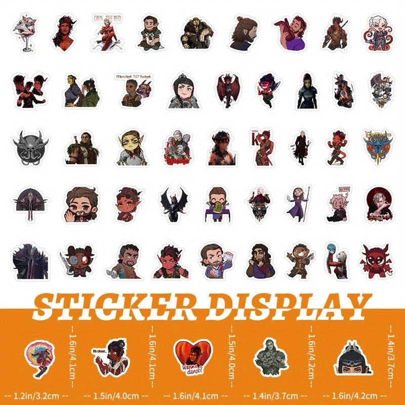 100x BG3 Vinylsticker | Pen&Paper Merchandise Sticker