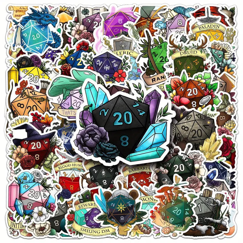 50x D20 Vinylsticker | Pen&Paper Merchandise Sticker