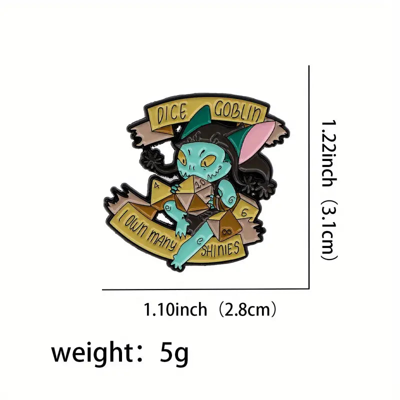 Dice Goblin Anstecker | Metall