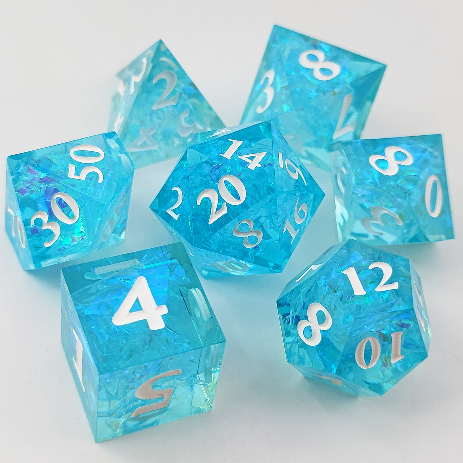 Eiszeit Frost Dice | 7 teiliges Würfelset