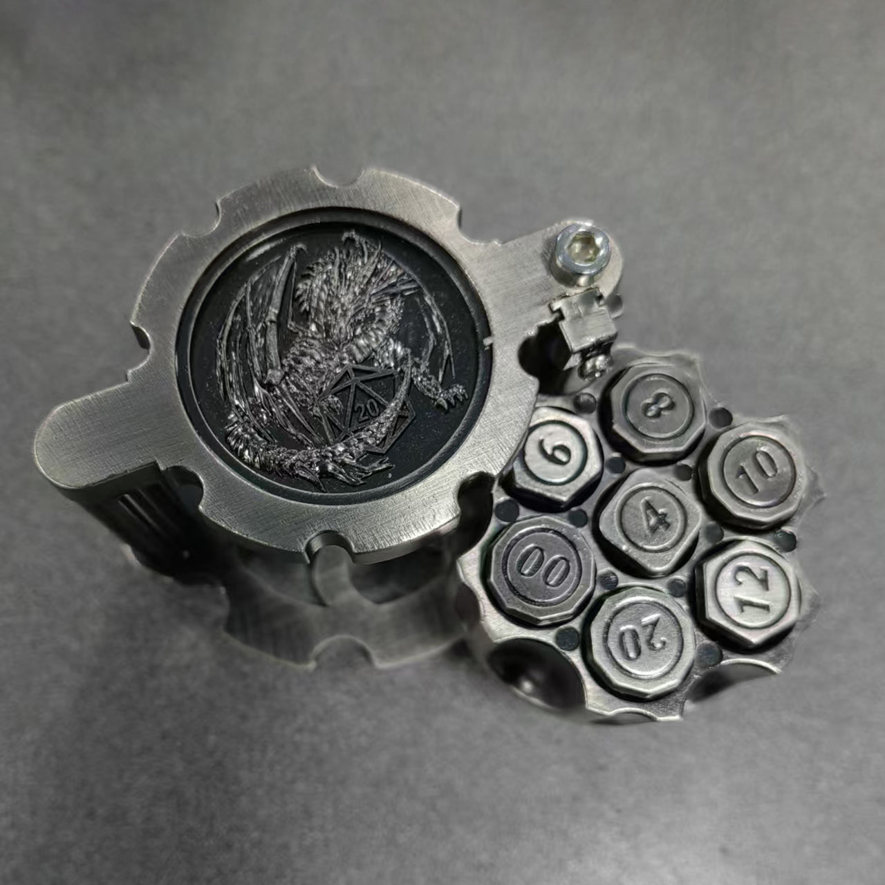 Revolverheld Gunslinger Trommelset | 7 teiliges Würfelset | Metall