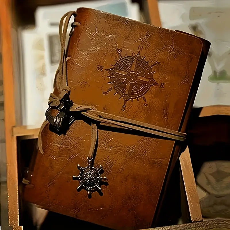 Piraten Tagebuch | Mit Prägung | Kunstleder Notebook Din A6