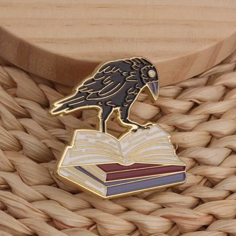 Bücher Rabe | Raven | Anstecker