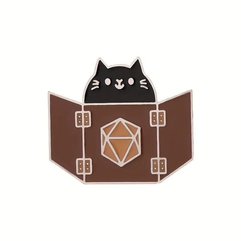 Spielleiter Katze | Metall Anstecker