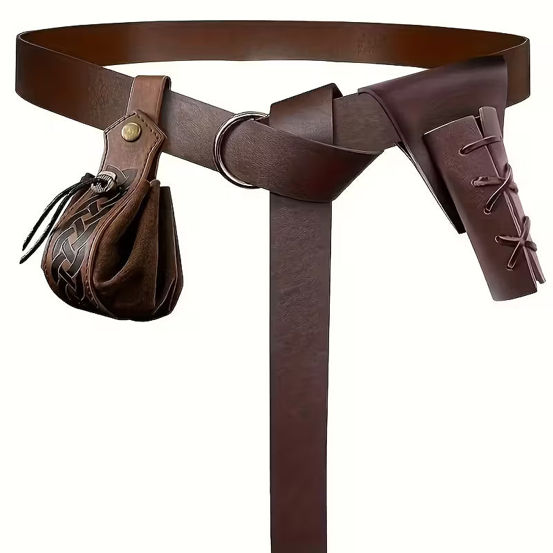 Abenteurerset "Grenzwinkel" mit Gürtel - Tasche & Schwertscheide