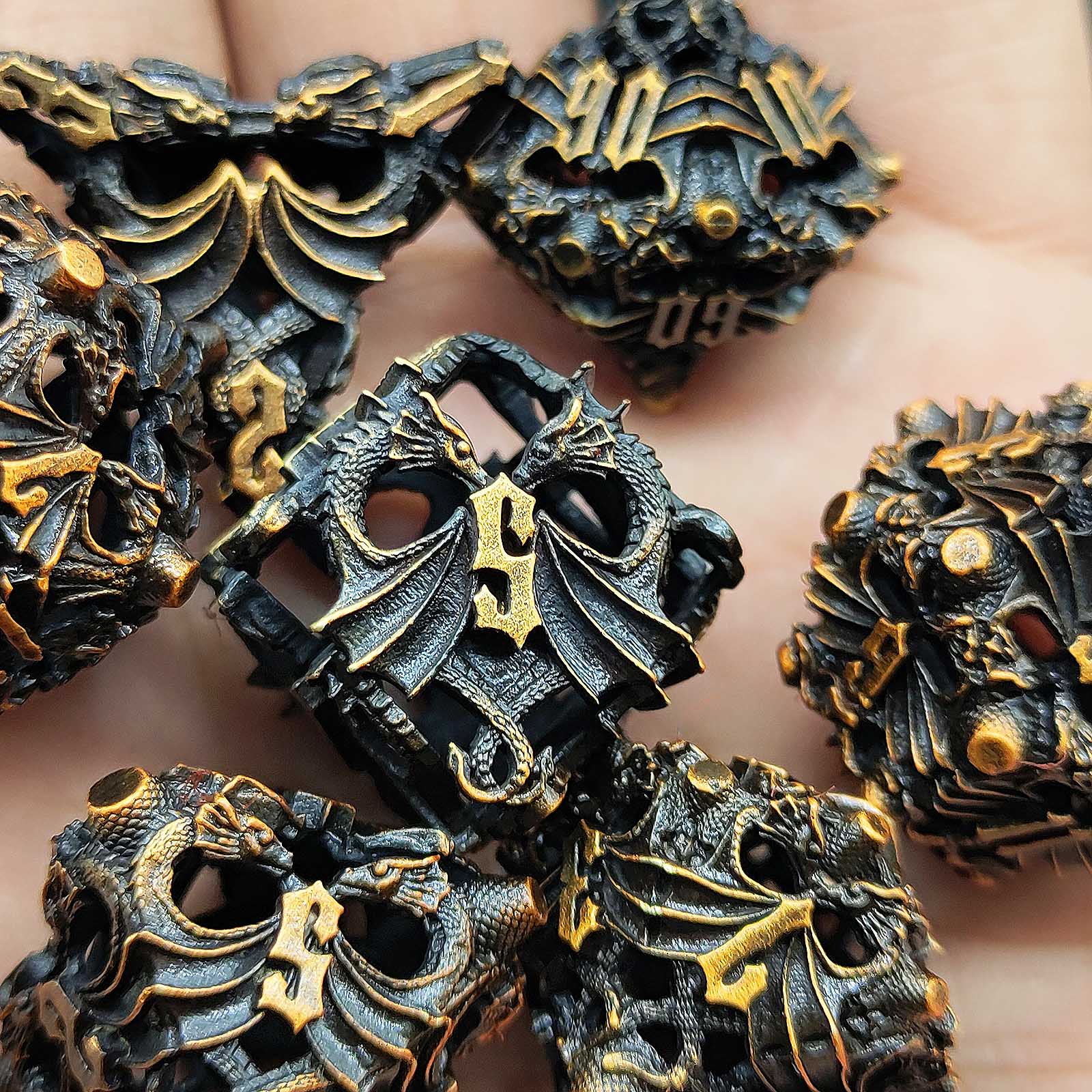Drachenschlacht | 7 teiliges Würfelset