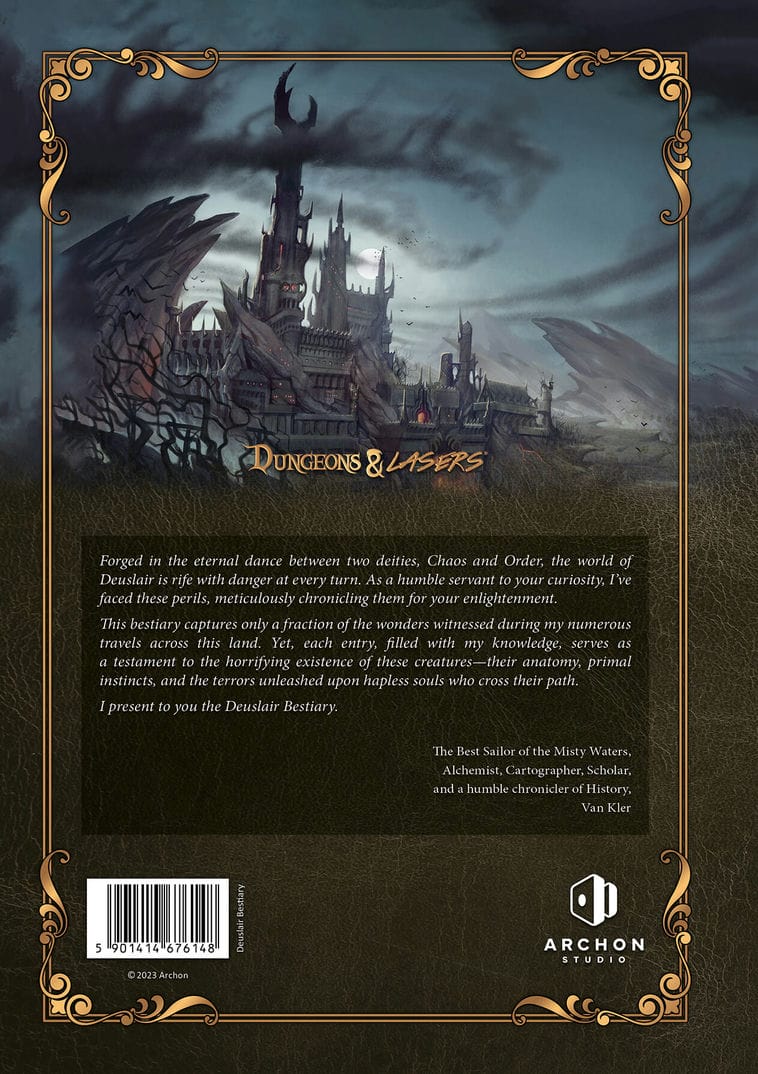 Dungeons & Lasers - The World Of Deuslair: Bestiary Book (Hardcover) - EN