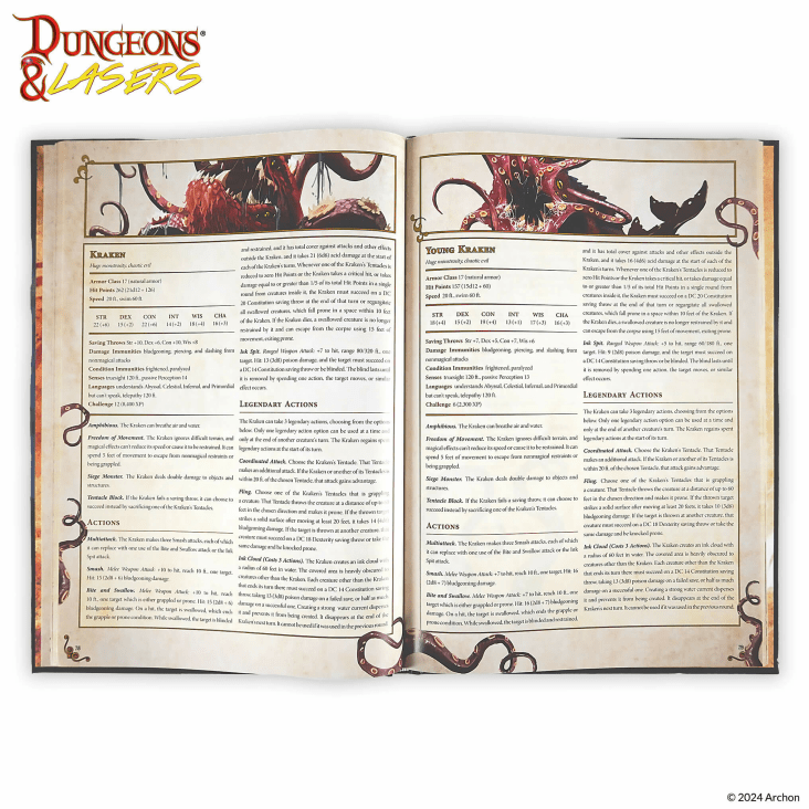 Dungeons & Lasers - The World Of Deuslair: Bestiary Book (Hardcover) - EN