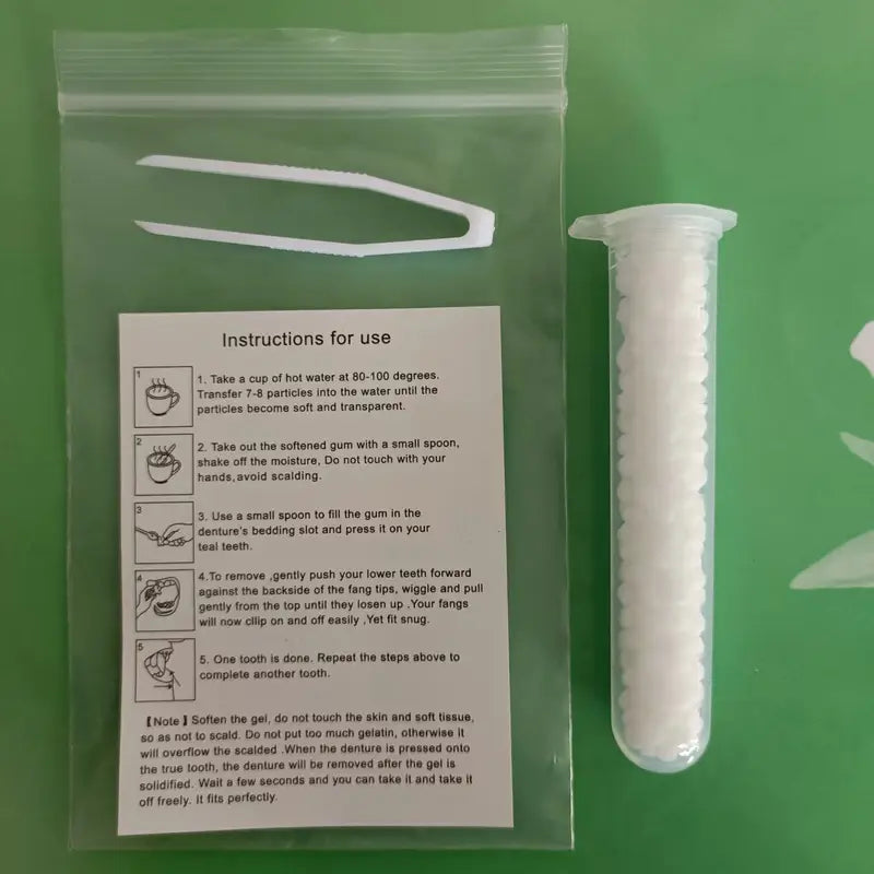 Vampirzähne - 4x Paar inkl. Hygienekleber