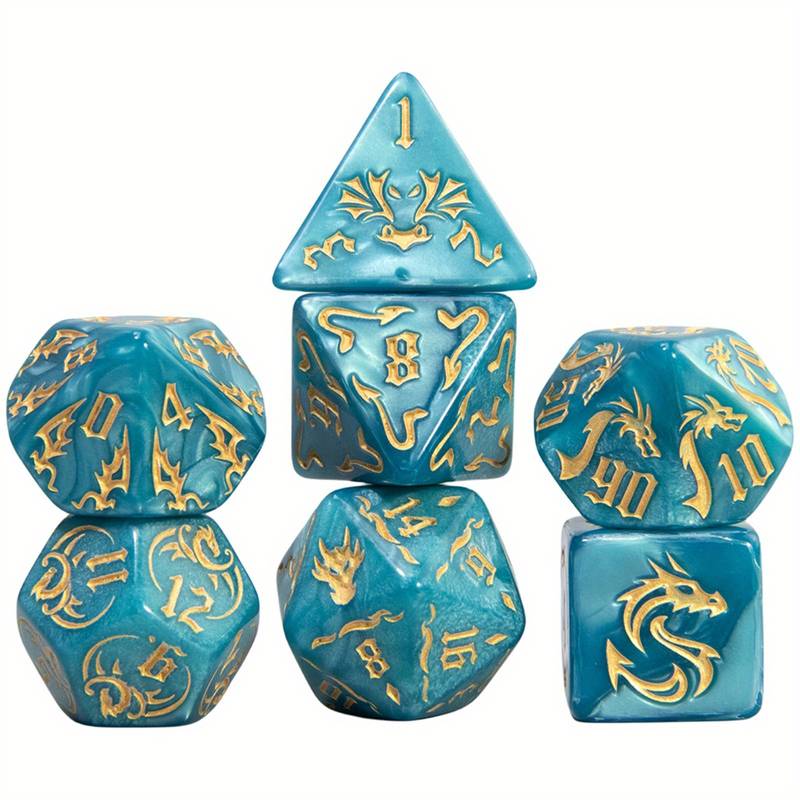 Drachen-Magie Würfel | 7-teiliges Würfelset