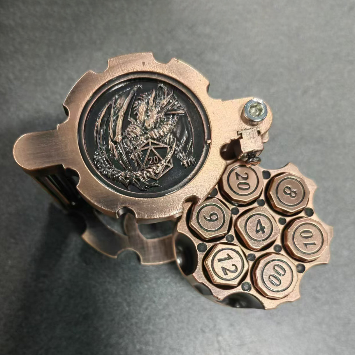 Revolverheld Gunslinger Trommelset | 7 teiliges Würfelset | Metall