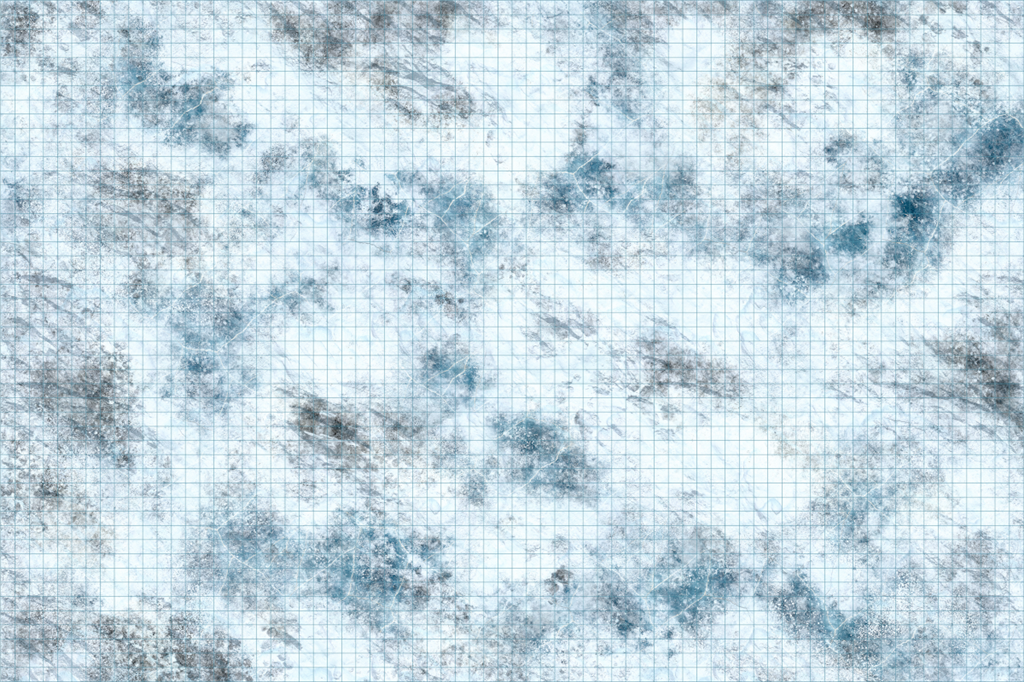 D&D Icons of the Realms: Tundra Battle Map