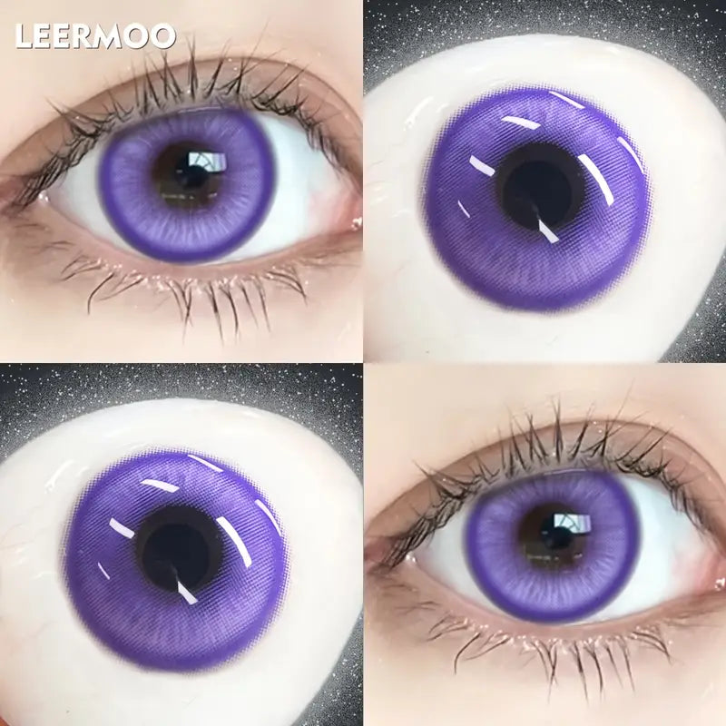 Purple Magic - Violette Monatslinse ohne Sehstärke | Leermoo Kontaktlinsenpaar