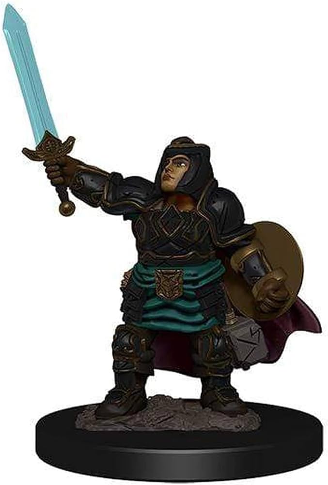 D&D ICONS OF THE REALMS: PREMIUM PAINTED FIGURE - DWARF PALADIN FEMALE