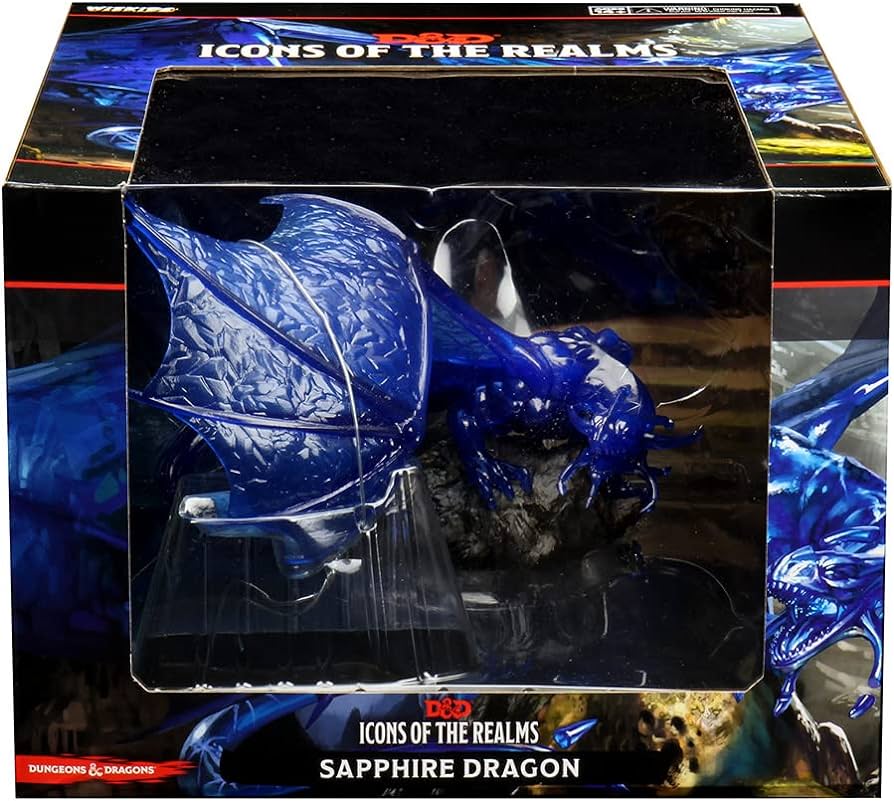 Adult Sapphire Dragon - D&D Icons of the Realms Premium Figure