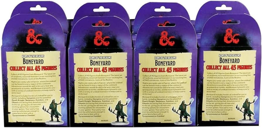 D&D Icons of the Realms Miniatures: Boneyard Booster Pack (Set 18)