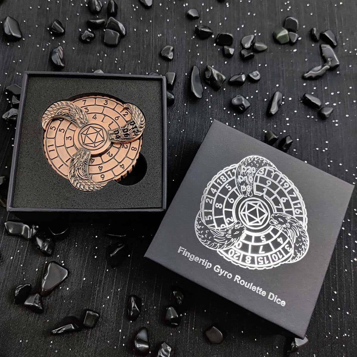 7-in-1 Metal Gyro-Würfel | Fidgetspinner