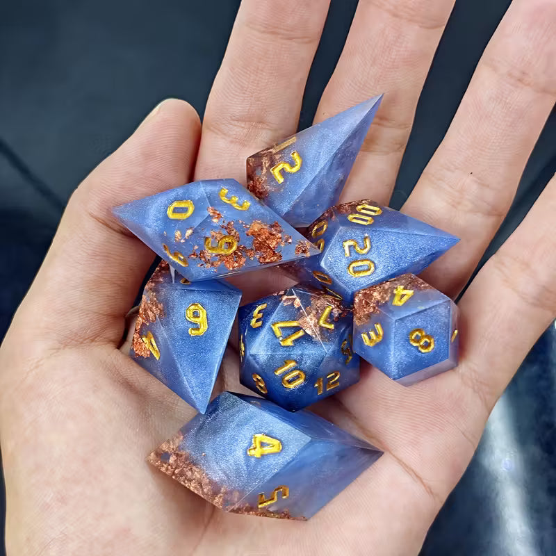 The Blue Moon | 7-teiliges Würfelset