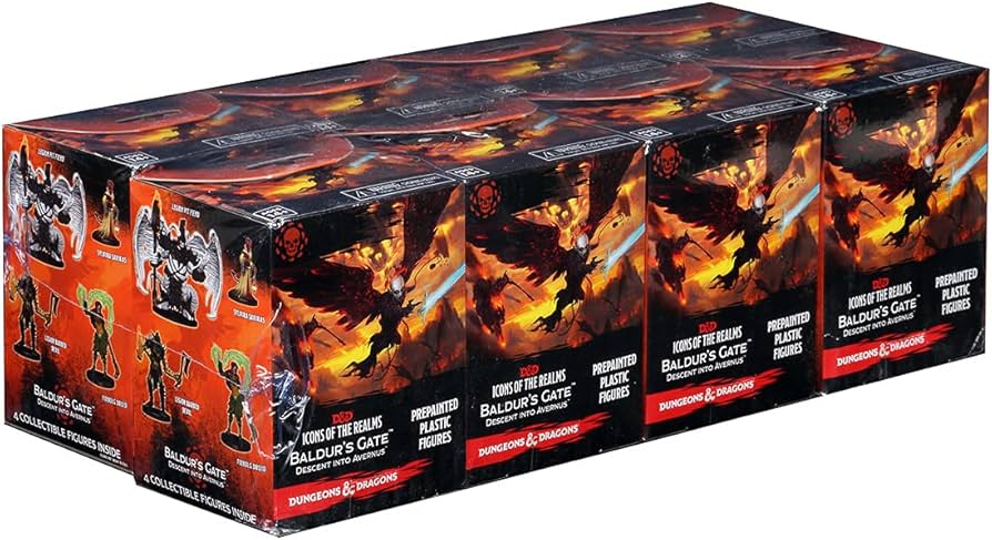 D&D Icons of the Realms Baldur's Gate Descent Into Avernus Booster - Pre-Painted Miniatures