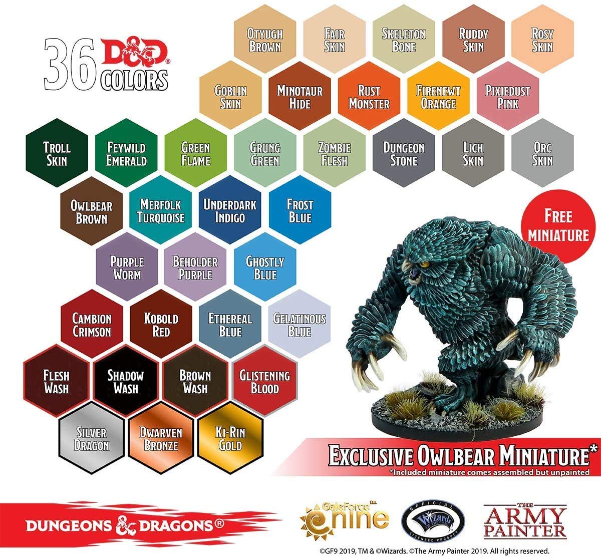 D&D NOLZUR'S MARVELOUS PIGMENTS - MONSTERS PAINT SET