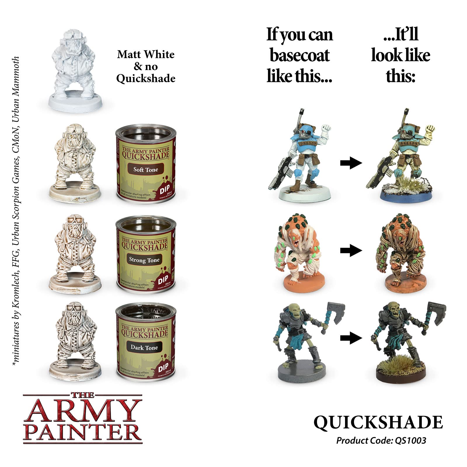 THE ARMY PAINTER - QUICKSHADE, DARK TONE