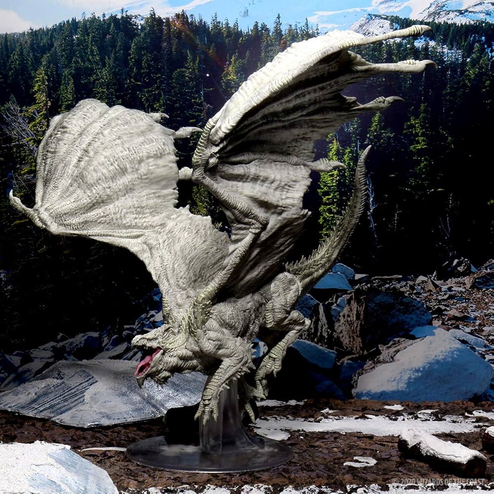 D&D Icons of the Realms: Adult White Dragon Premium Figure