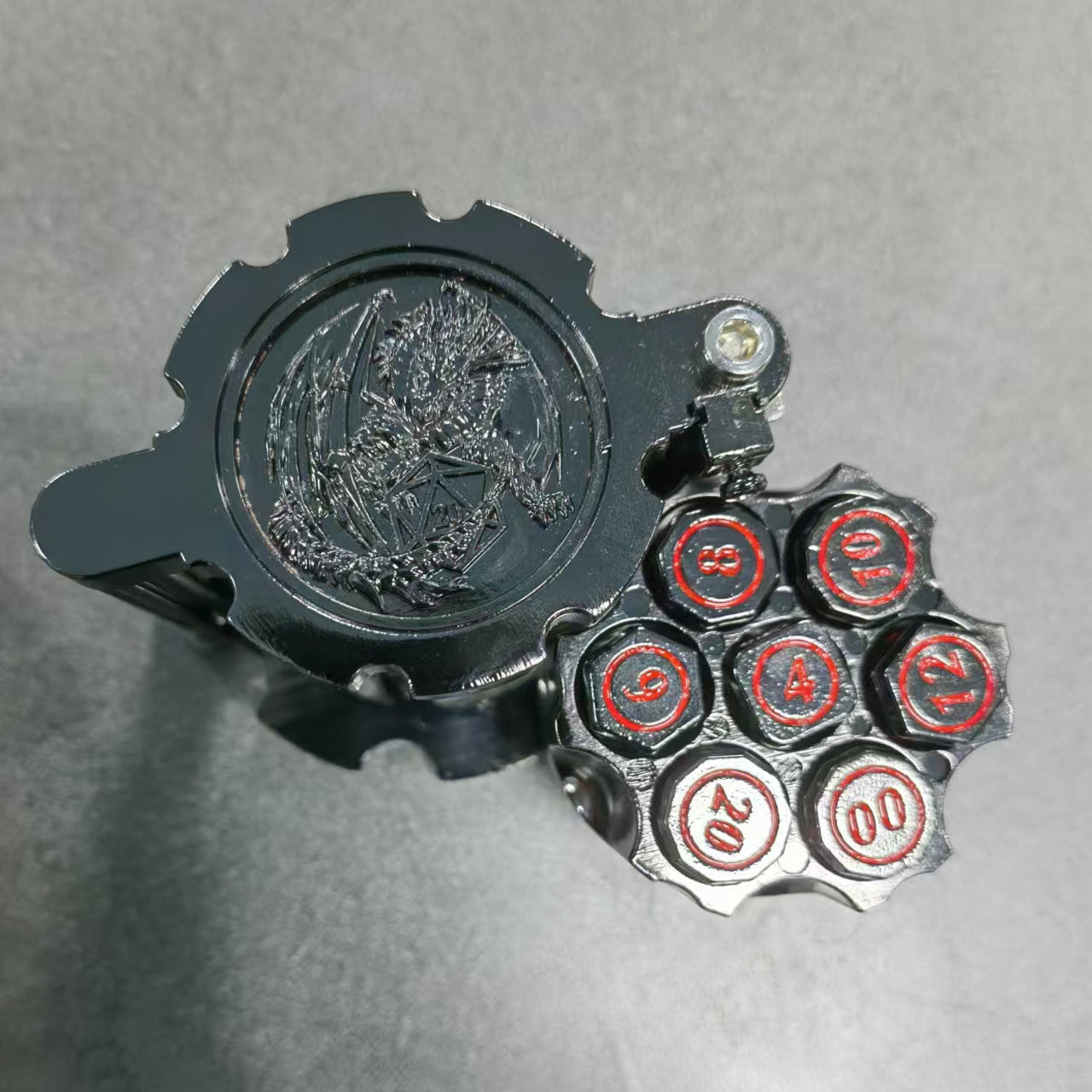 Revolverheld Gunslinger Trommelset | 7 teiliges Würfelset | Metall