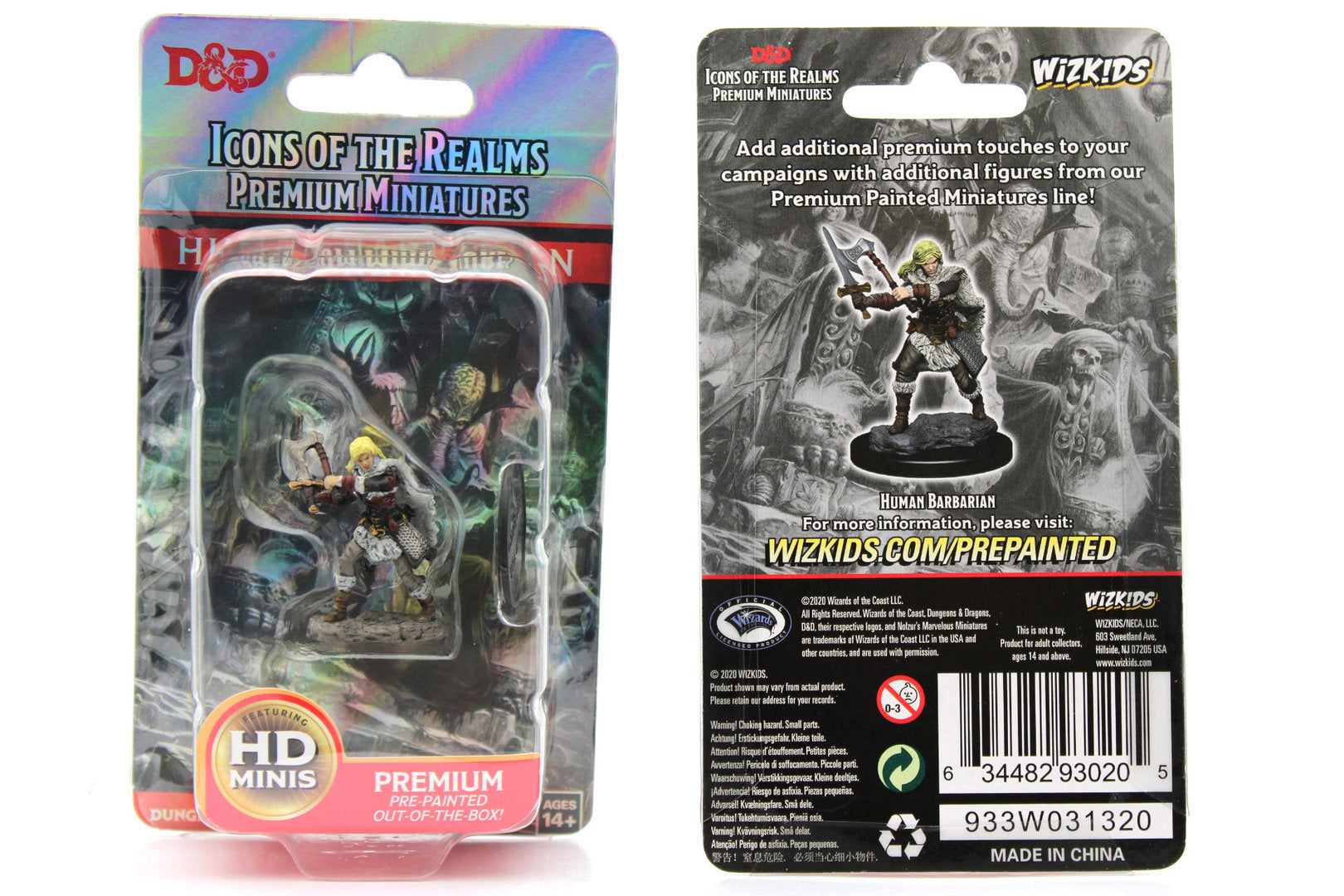 D&D ICONS OF THE REALMS PREMIUM FIGURES: HUMAN FEMALE BARBARIAN