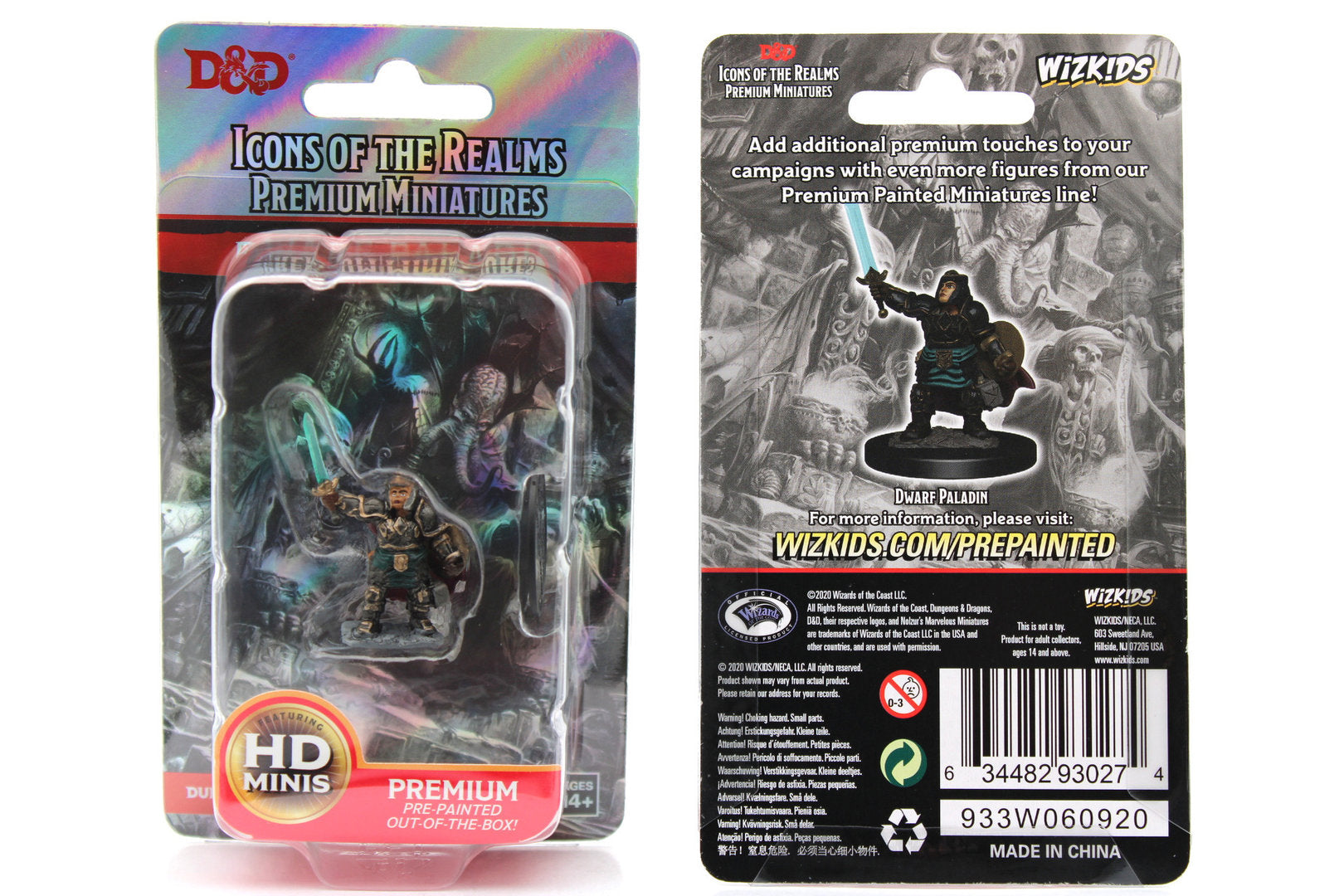 D&D ICONS OF THE REALMS: PREMIUM PAINTED FIGURE - DWARF PALADIN FEMALE