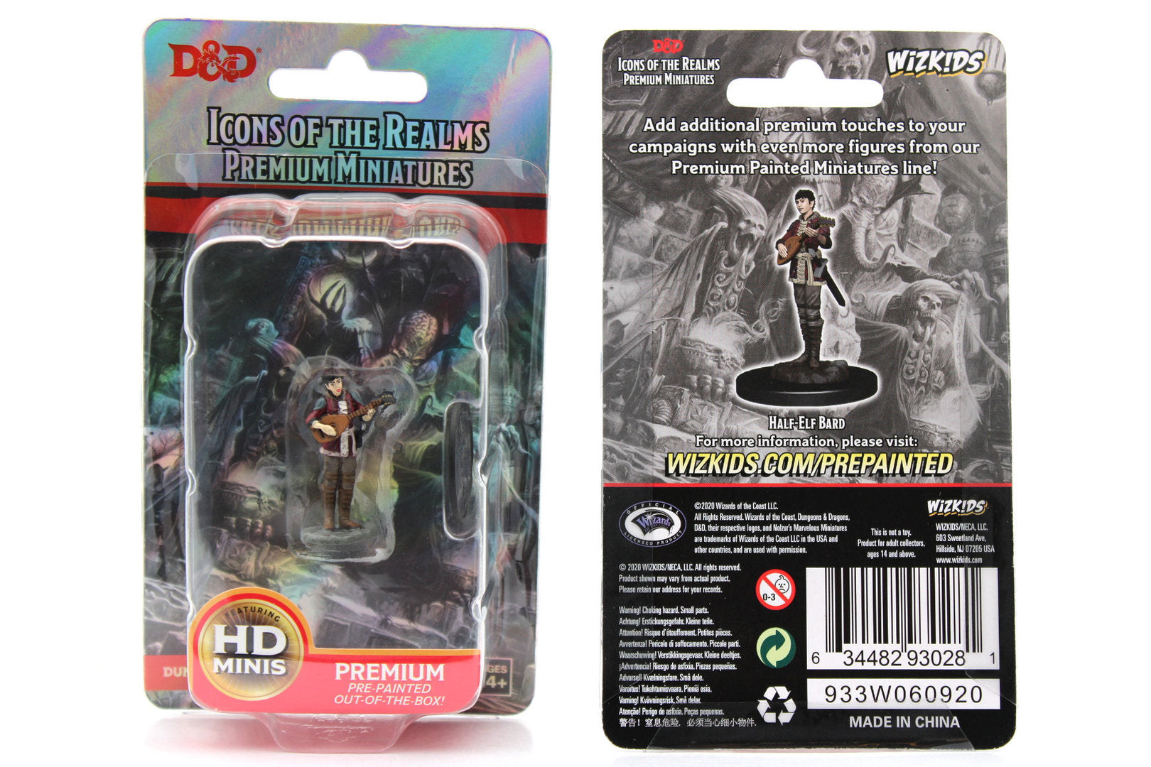 D&D ICONS OF THE REALMS: PREMIUM PAINTED FIGURE - HALF-ELF BARD FEMALE