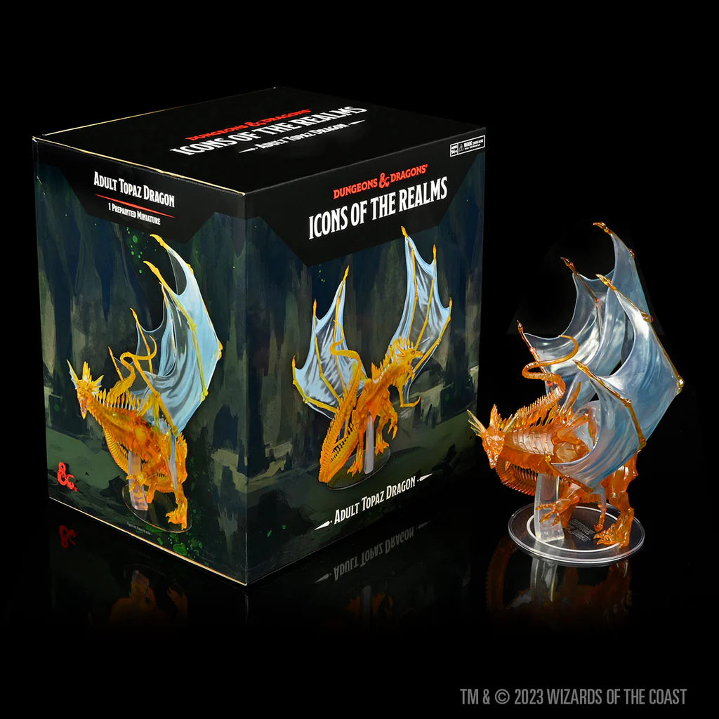 D&D Icons of the Realms: Adult Topaz Dragon | Miniatur