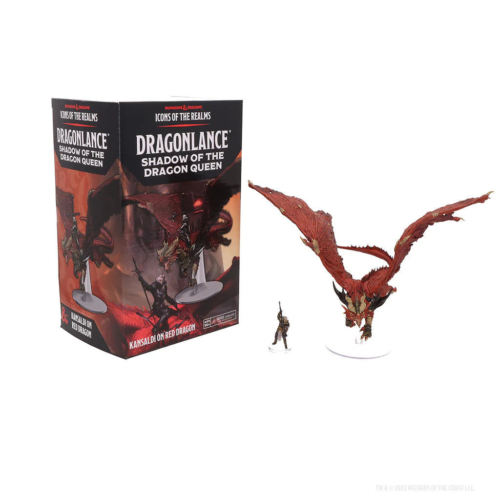 D&D ICONS OF THE REALMS: DRAGONLANCE KANSALDI ON RED DRAGON (SET 25) - EN
