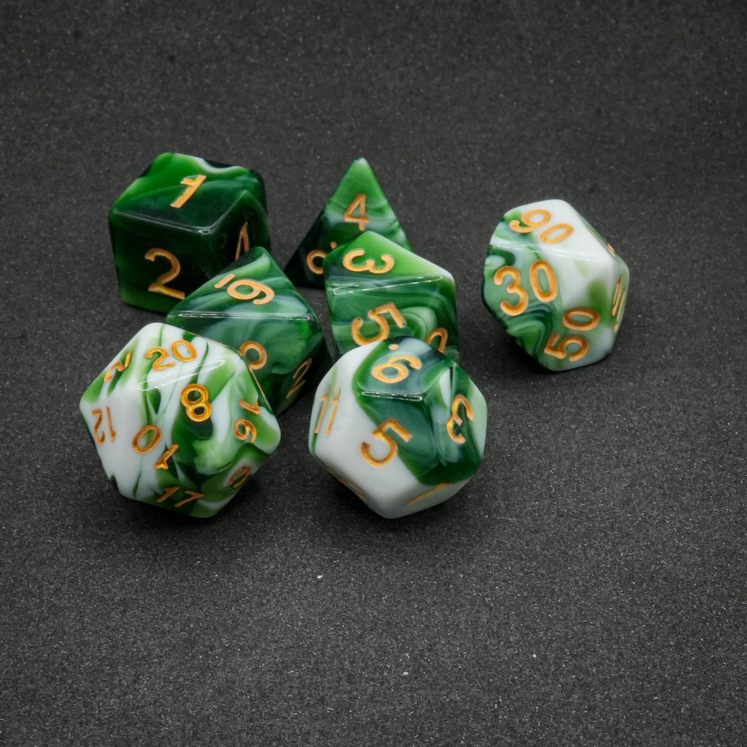 Astraler Nether Grün - Dice | 7-teiliges Würfelset