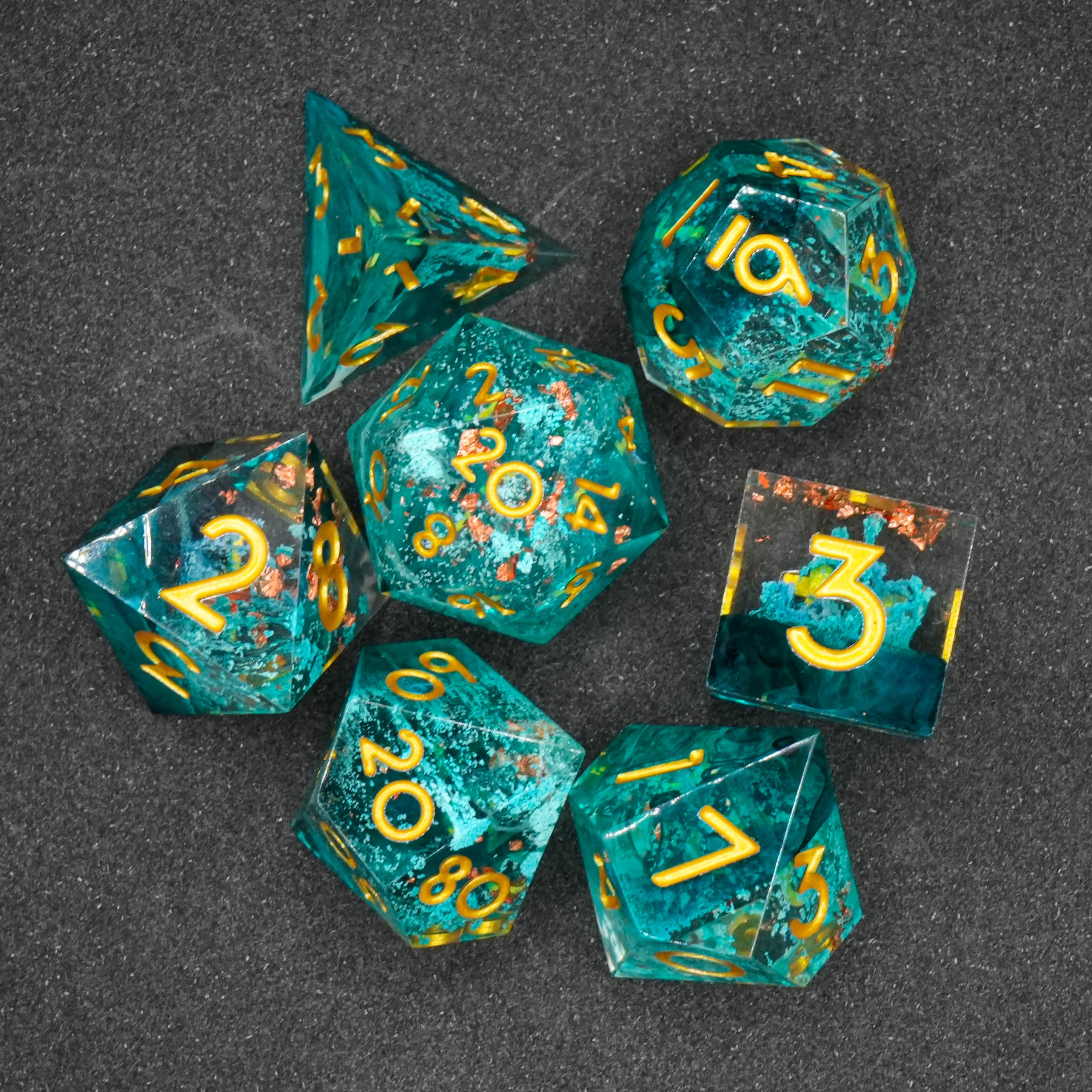 Magic Ocean Set - Dice | 7-teiliges Würfelset
