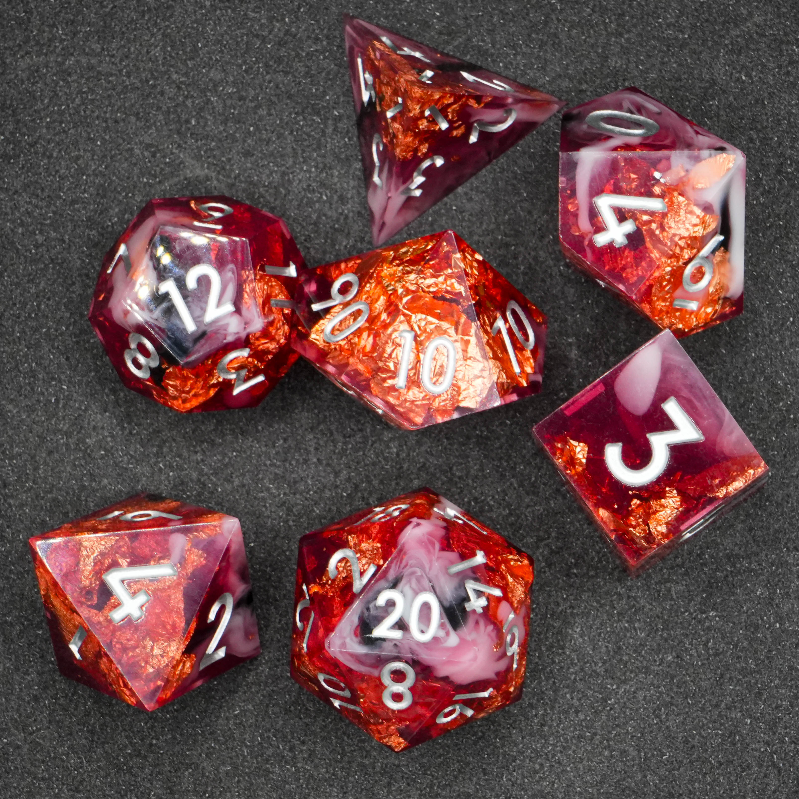 Molten Core Lava - Diceset | 7-teiliges Würfelset