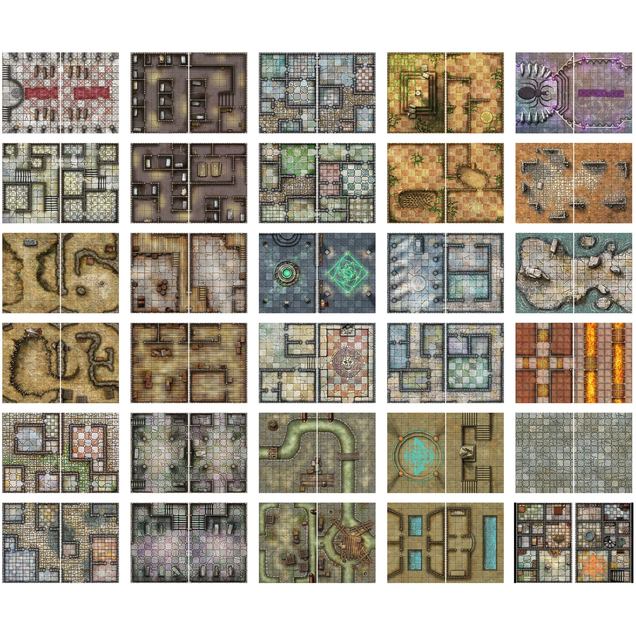Big Book of Battle Mats Cells & Shrines - EN