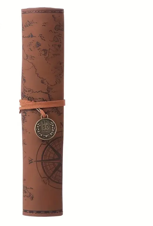 Schatzkarten Federmappe | Leder