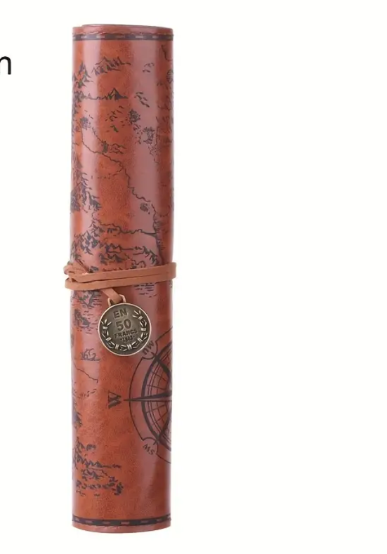 Schatzkarten Federmappe | Leder