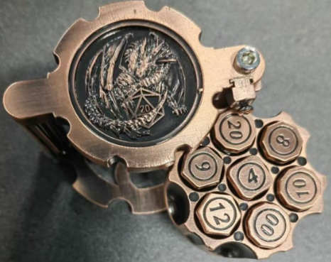 Revolverheld Gunslinger Trommelset | 7 teiliges Würfelset | Metall