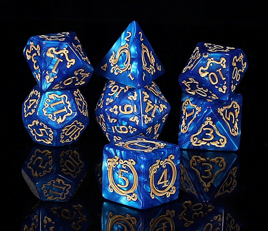 Drachen-Magie Würfel | 7-teiliges Würfelset