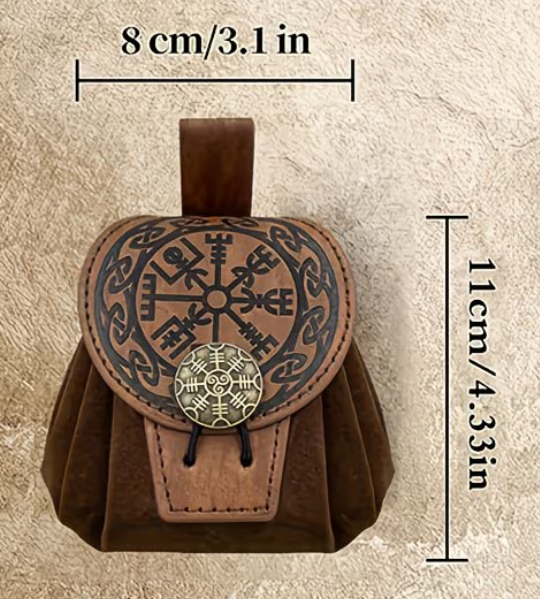 Vintage geprägte Gürteltasche | Würfelbeutel - Pen&Paper