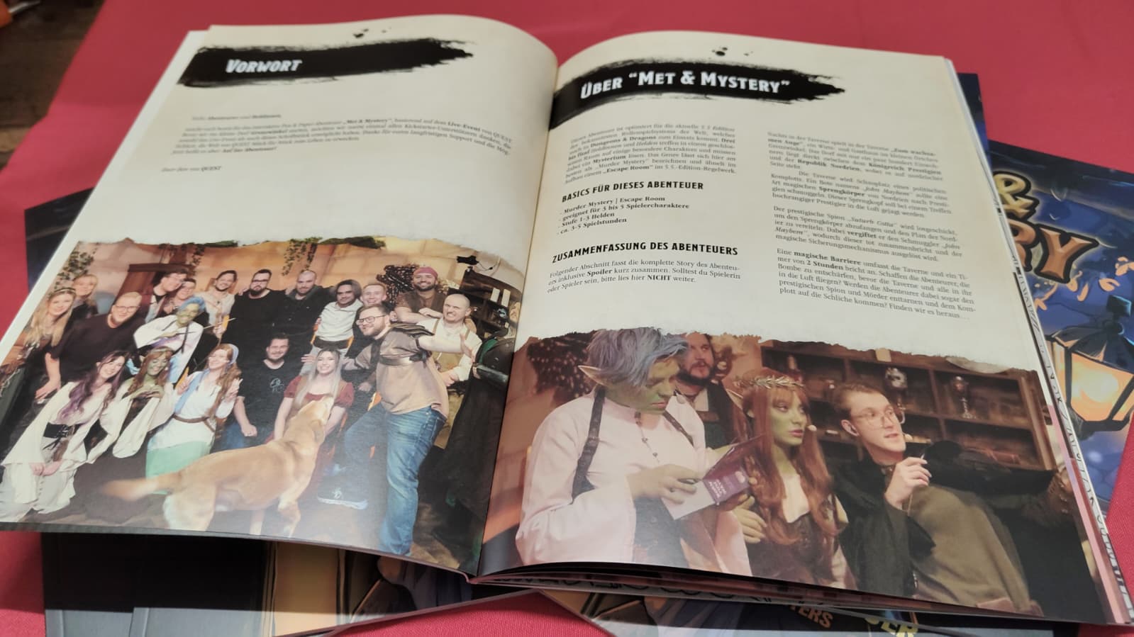 Met & Mystery | Murder Mystery x Escape Room Abenteuer Buch Softcover | 5E + DIN A3 Eventposter