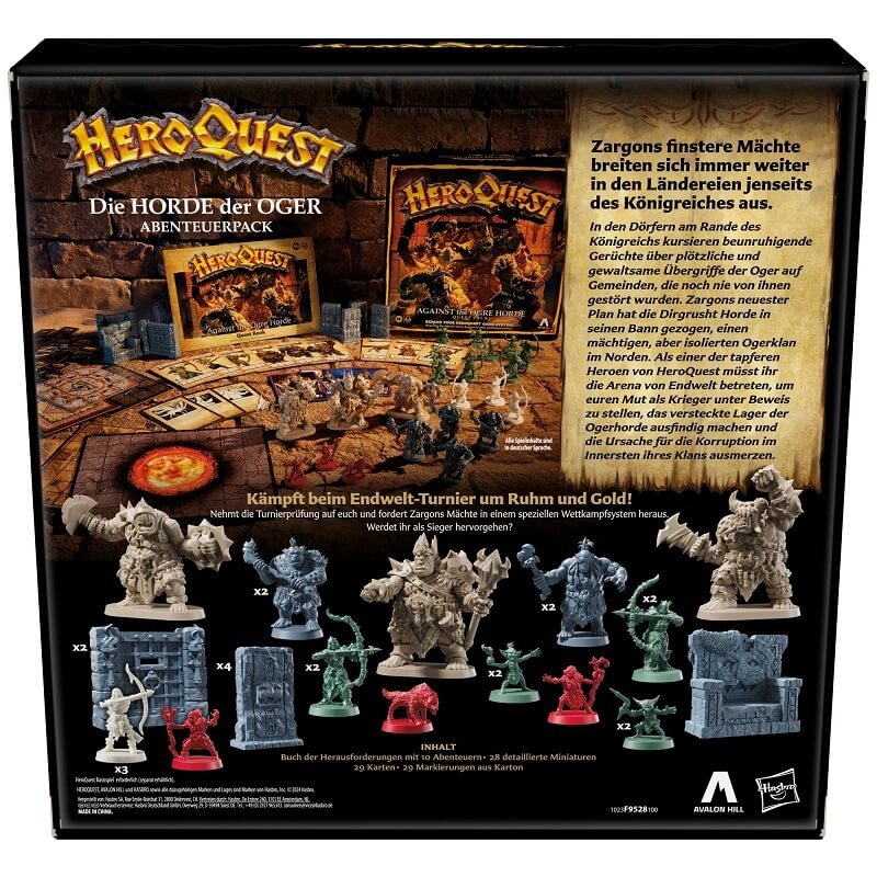 Avalon Hill HeroQuest Die Horde der Oger Abenteuerpack - DE