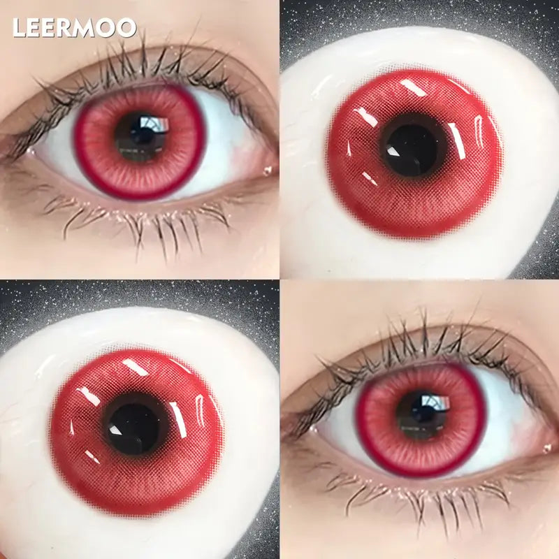 Demon Red - Rote Monatslinse ohne Sehstärke | Leermoo Kontaktlinsenpaar