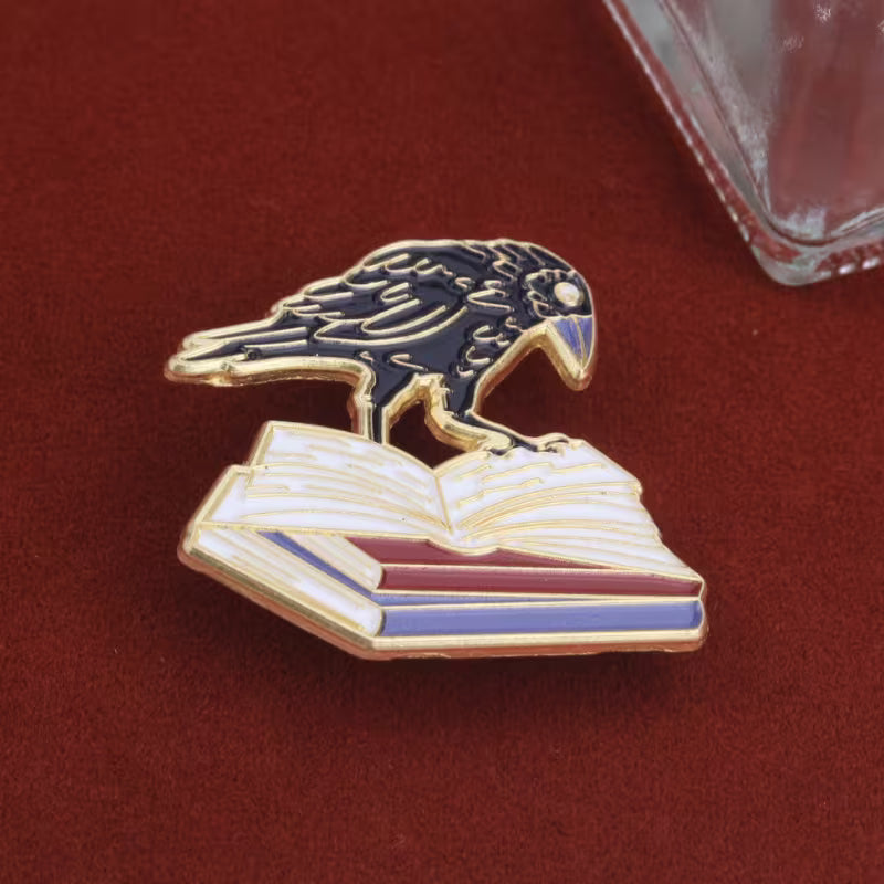 Bücher Rabe | Raven | Anstecker