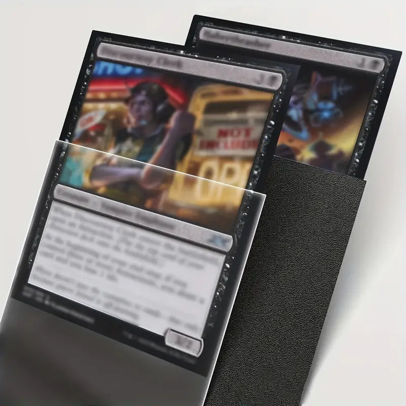100x TCG Sleeves | schwarz | Hüllen für alle gängigen Spiele
