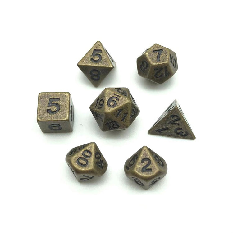 Mini Metallwürfelset | 7-teilig DnD