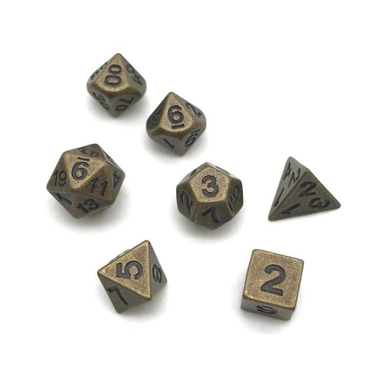 Mini Metallwürfelset | 7-teilig DnD
